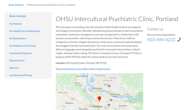 OHSU Intercultural Psychiatric Clinic serves the immigrant community's recovery needs.