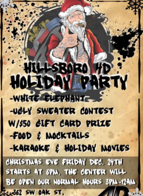 4D's location in Hillsboro also serves the Washington County recovery community with fun, safe, sober activities for the holidays.