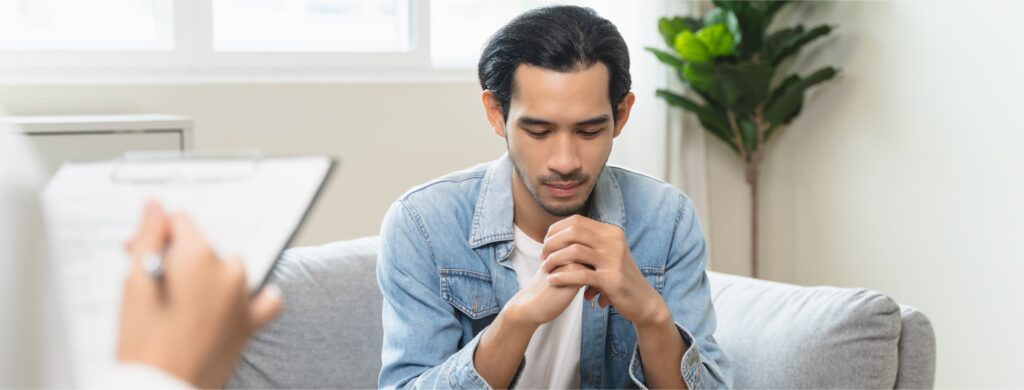 A man shares his experience during anxiety treatment in portland